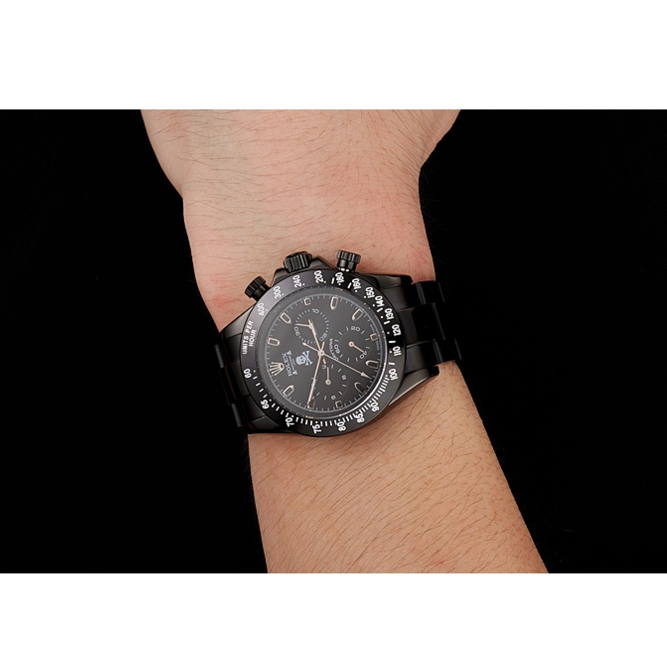 Aaa replica watch Daytona Black Japan Rolex 1454023 Mastermind 0820
